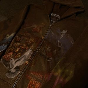 Travis Scott 2023 Circus Maximus Utopia tourch merch zip-up
